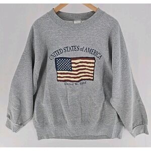 St. John's Bay SJB Sport United States Of America Sweatshirt Size XL 64-00-199-A